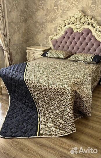 Постельное белье евро с одеялом