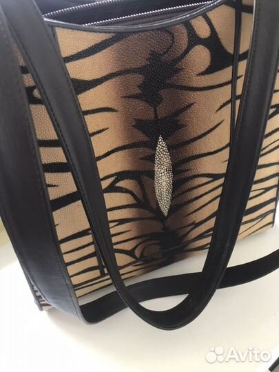 Cумка из натуральной кожи ската