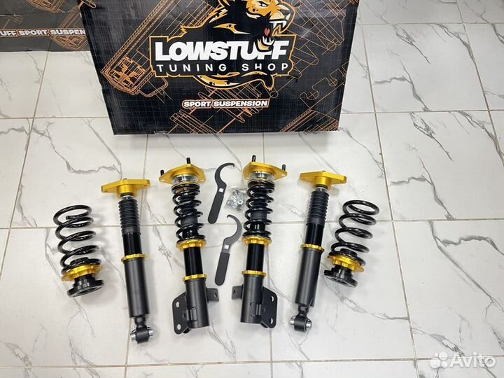 Hyundai Genesis BK фултап койловеры lowstuff EVO-3