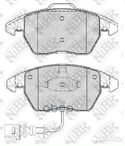 Колодки пер. peugeot 206,207,307/citroen C3, C4