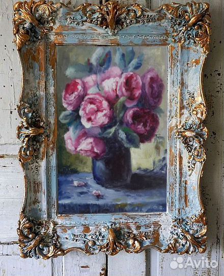 Картина маслом цветы 