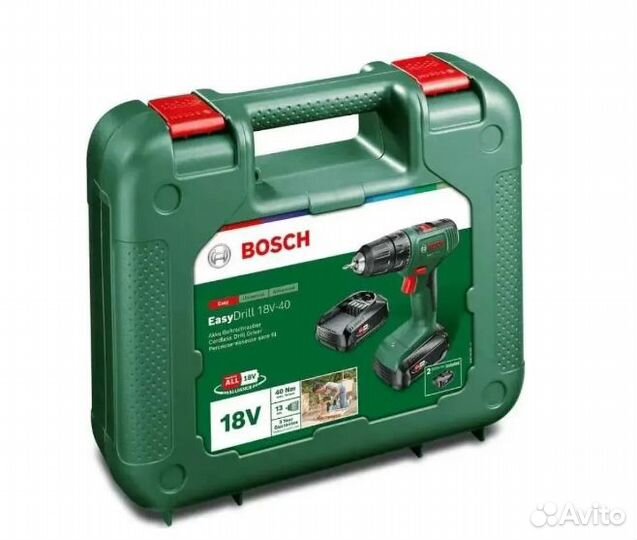 Дрель-шуруповерт Bosch EasyDrill 18V-40 (06039D800