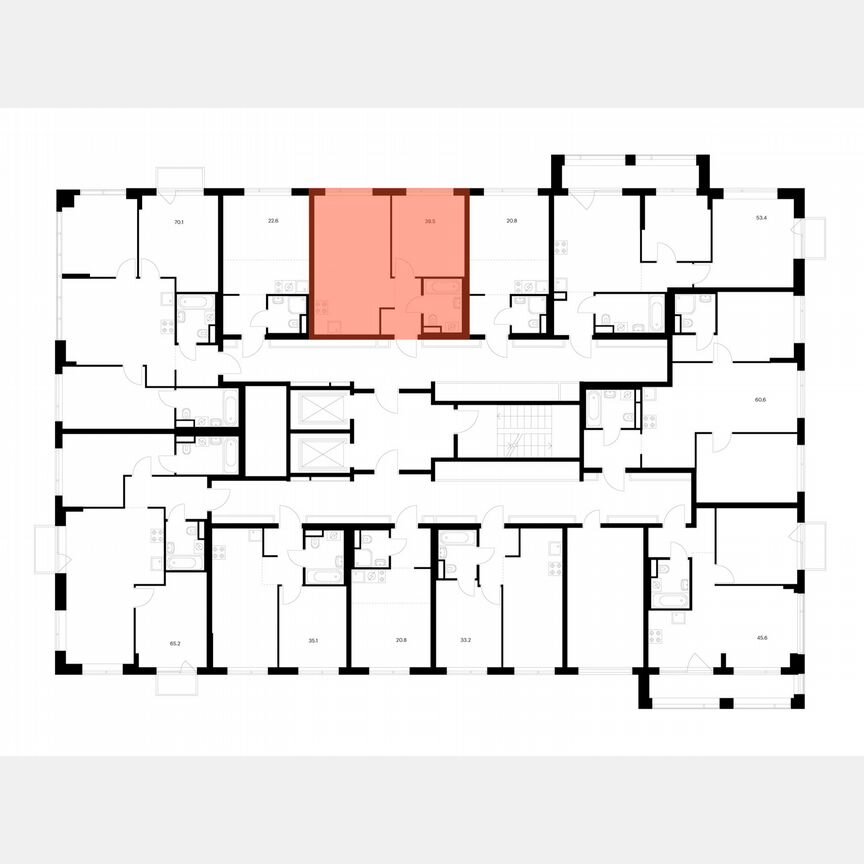 1-к. квартира, 39,5 м², 6/16 эт.