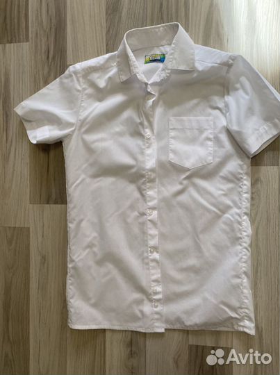 3 белые рубашки для мальчика рост 158