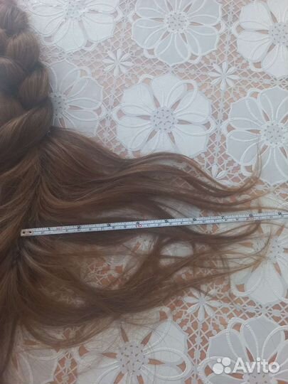 Шиньон коса из натуральных волос 82 см