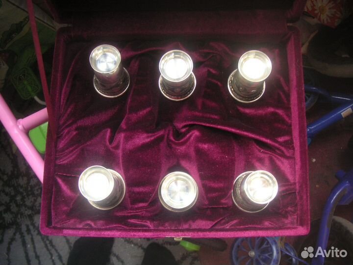 Набор рюмок. серебро 875