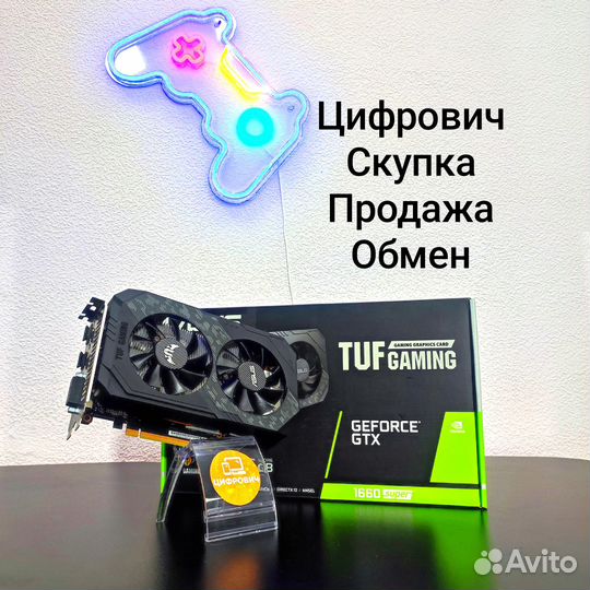 Видеокарта Asus Tuf Gaming GeForce GTX 1660 Super