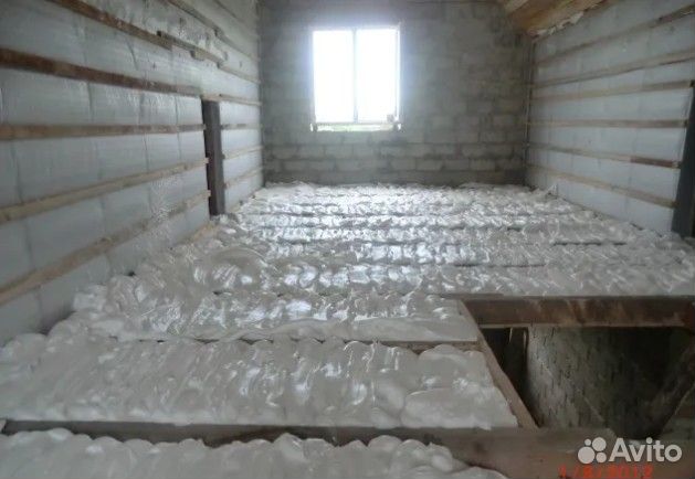 Утепление пеноизолом