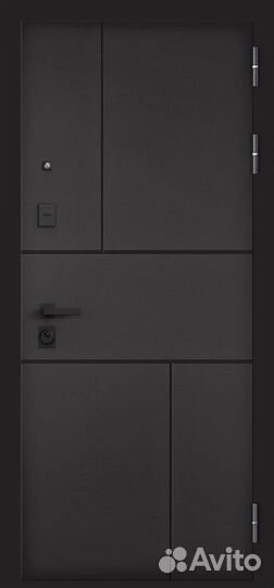 Дверь входная в квартиру с зеркалом