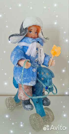 Ватные елочные игрушки