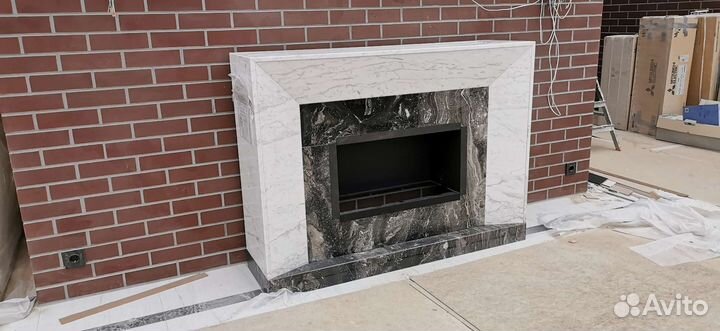 Мраморная облицовка для камина