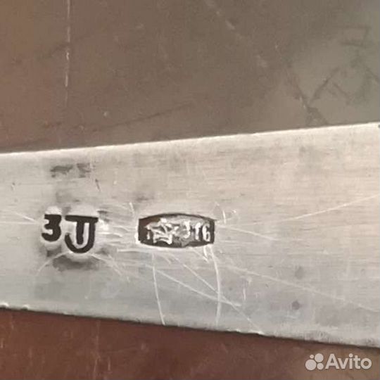 Серебряная чайная ложка 916 пробы