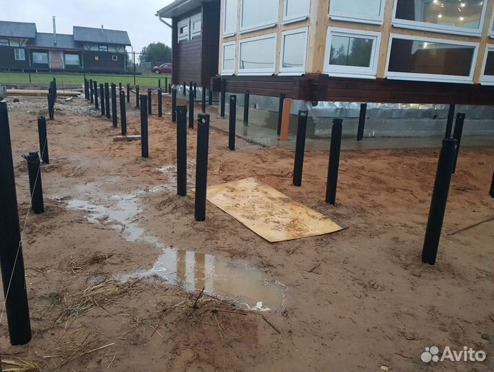 Винтовые сваи, фунтамент под ключ