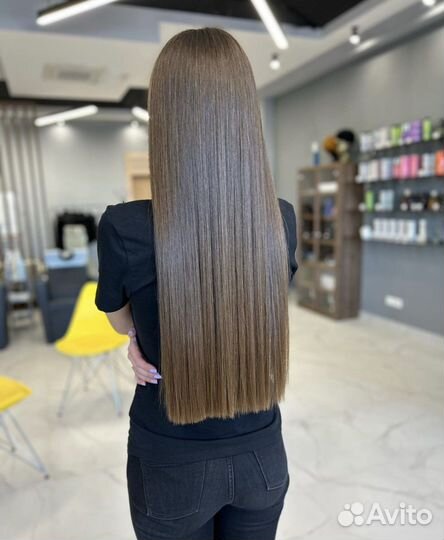 Кератиновое выпрямление волос