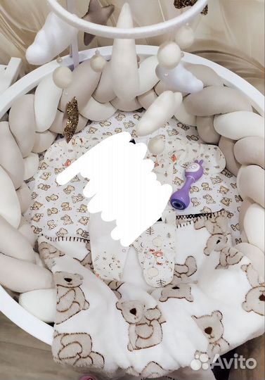 Детская кроватка-трансформер с маятником Северянка