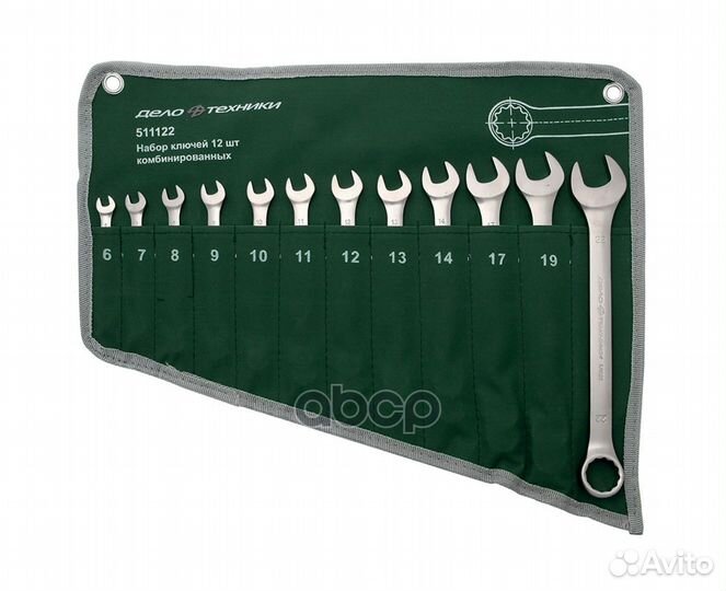 511122 Набор ключей комбинированных 12 шт. (6,7