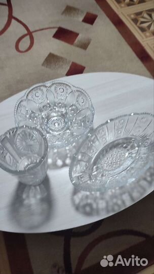 Конфетница хрусталь СССР