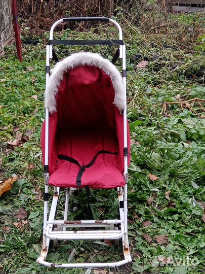 Детские санки коляска бу