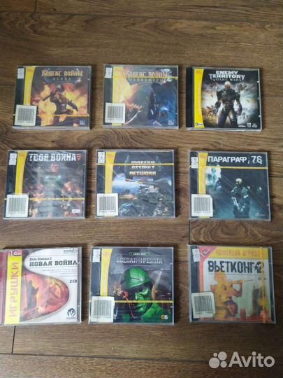Лицензионные новые PC Шутеры, военные, диски 1С, А