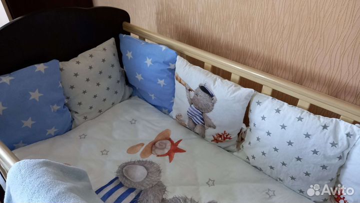 Бортики в кроватку для новорожденных новый