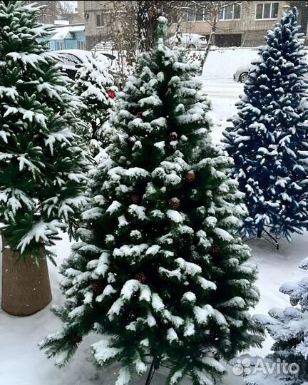 Елка искусственная литая и комбо 120-210