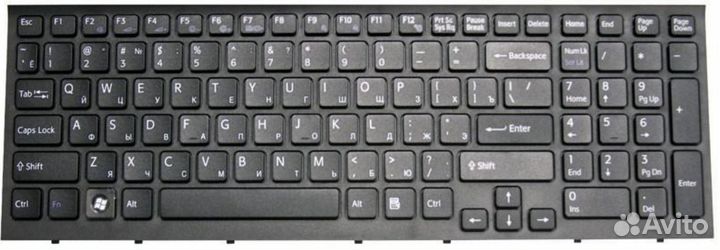 Клавиатура Sony vaio vpceb3B4E с черной рамкой, OE