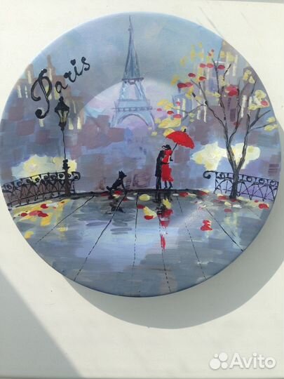 Тарелка ручная роспись