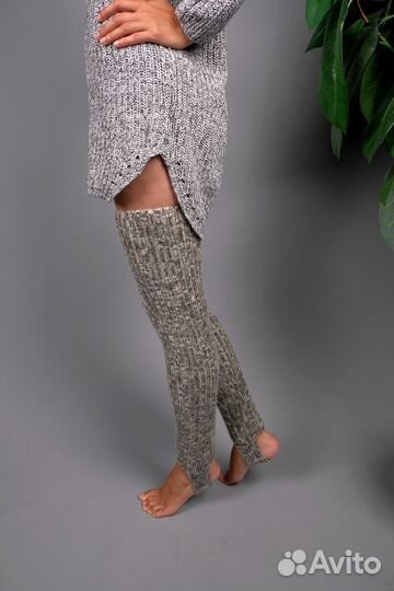 Вязаные длинные гольфы