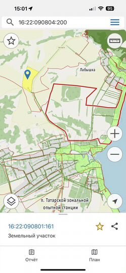 Участок 25,46 га (СНТ, ДНП)