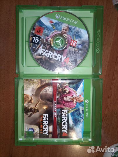 Диски на Xbox one Far cry 4 + Far cry primal