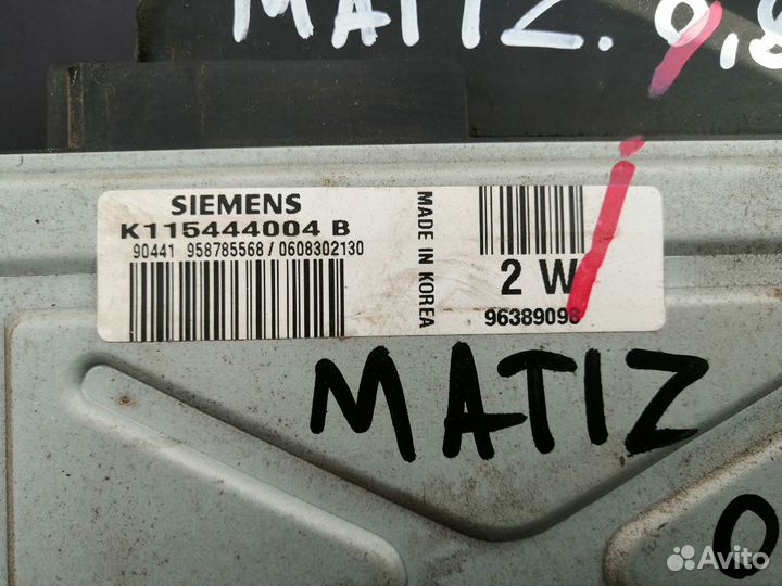 Эбу, блок управления двс, мозги Daewoo Matiz
