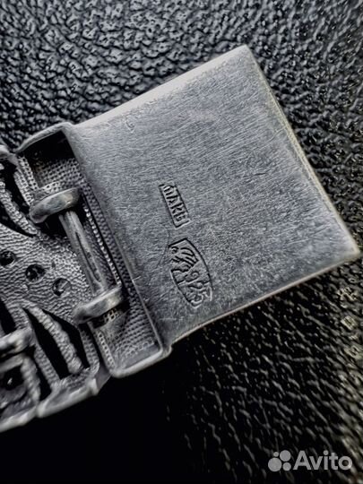 Серебряный браслет с камнями