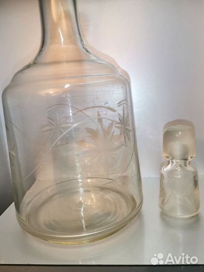 Графин штоф 1,8 л стекло СССР