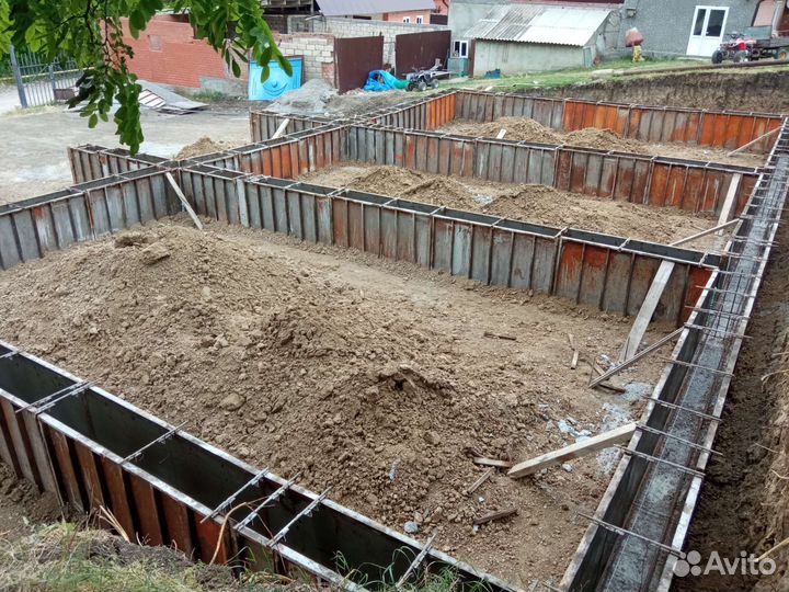 Фундамент со своими опалубками