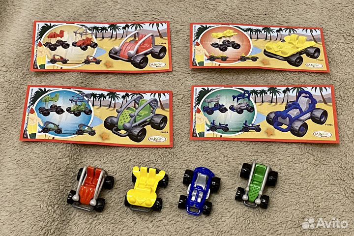 Машинки Sprinty из киндера FT058-FT061