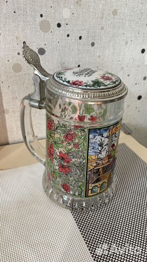 Пивная кружка с крышкой Германия, 1970-80 гг