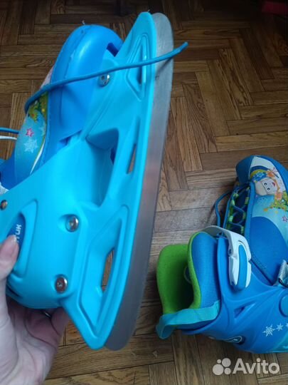 Коньки хоккейные детские раздвижные 36-39 размер