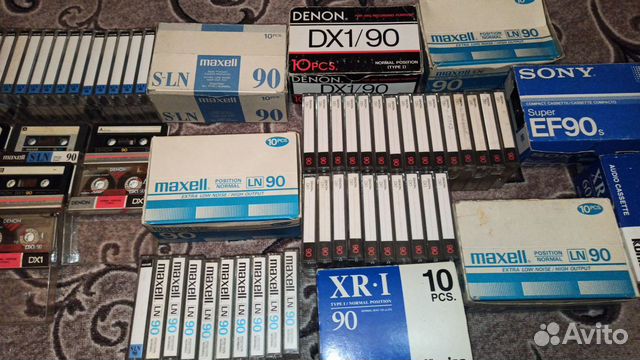Аудиокассета Maxell LN-90 Denon DX1/90 Maxell S-LN