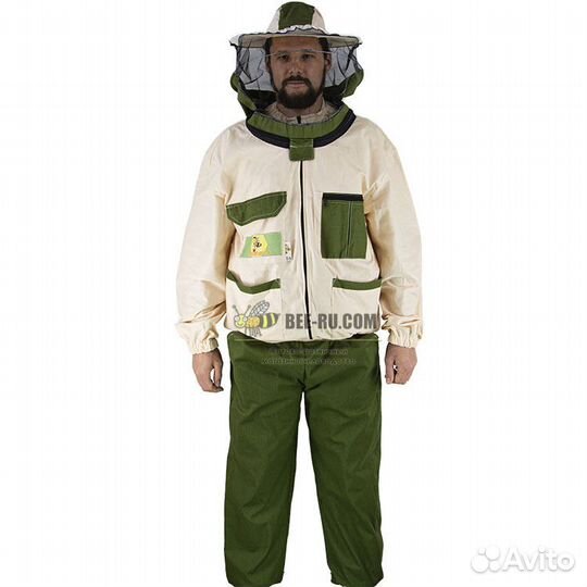 Костюм пчеловода Гост на молнии с сеткой (бязь, Б4