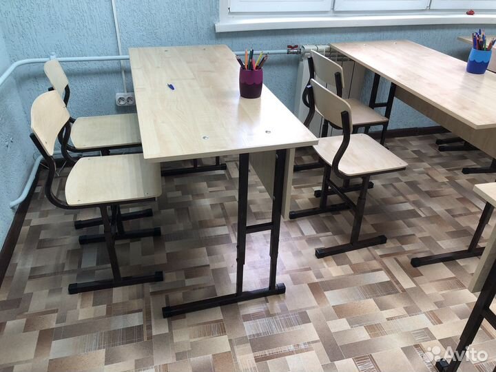 Парты школьные со стульями