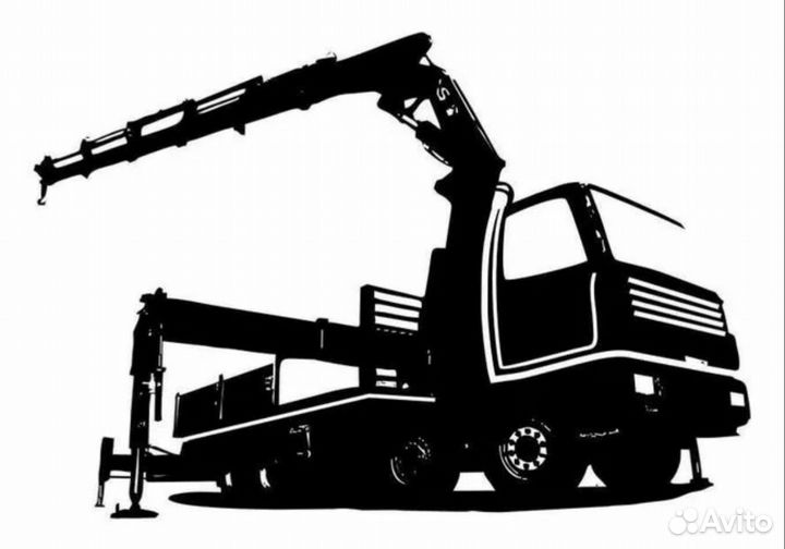 Аренда и услуги манипулятора, стрела 3 т, 9 м, борт 7 т