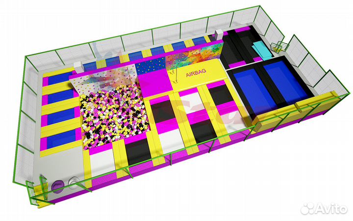 Батутный центр - 254 м2