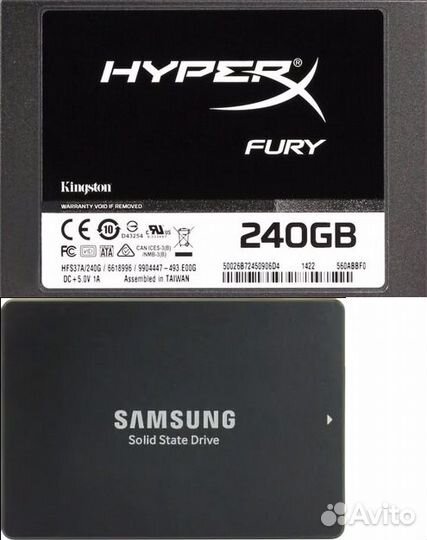 Б/у SSD диски 250-500GB Samsung/Kingston