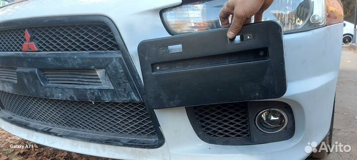 Рамка,подиум под номер Mitsubishi Lancer X