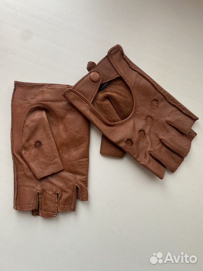 Перчатки кожа коричневые