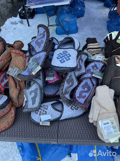 Носки из натуральной шерсти из Монголии