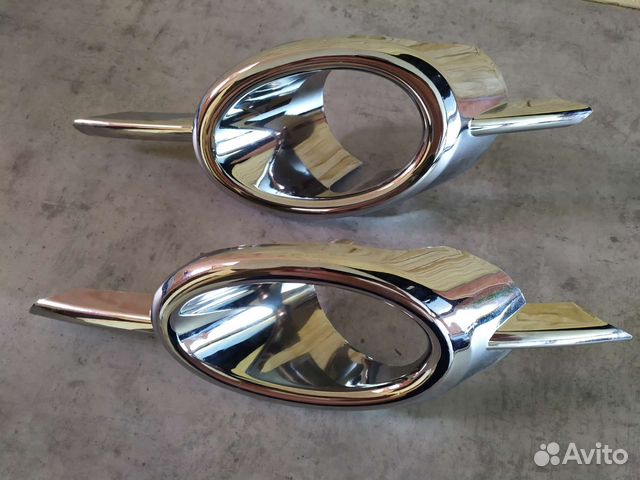 Хромированные накладки на птф