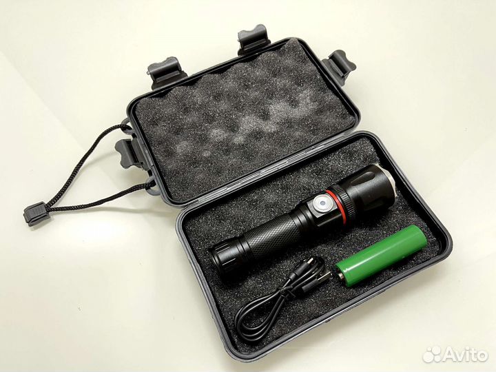 Фонарь светодиодный аккумуляторный 4 режима новый