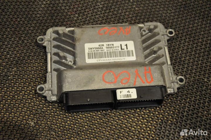 Блок управления двс chevrolet aveo T250