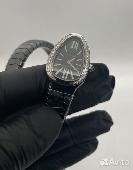 Часы Bvlgari Serpenti Spiga 35mm Black Ceramic